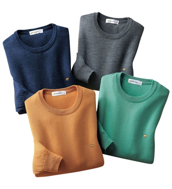 64556ゴールデンベアメンズセーターベージュL