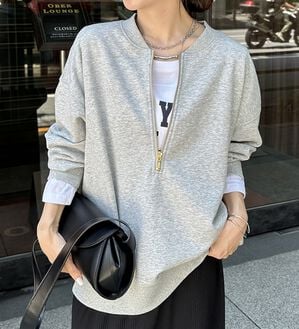 RANAN（ラナン）の「フロントハーフジップスウェット（トレーナー・スウェット）」｜詳細画像