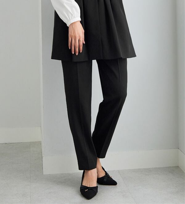 Viola e Viola（ヴィオラ エ ヴィオラ）の「【３点セット】コーデ決まるペプラムジレセットスーツ（パンツスーツ）」｜詳細画像