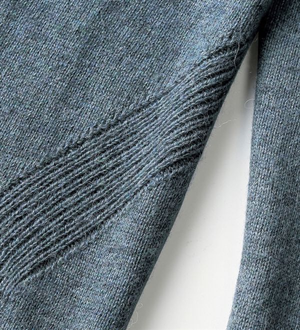 「アルパカ入りスマートセーター（メンズニット・セーター）」｜詳細画像