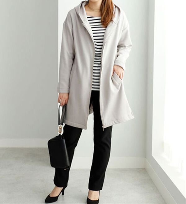 BELLUNA（ベルーナ）の「裏ファー素材ロング丈パーカー（パーカー）」｜詳細画像