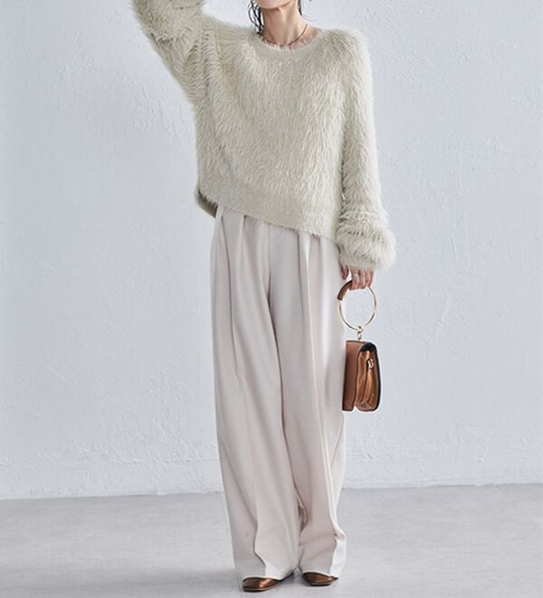 RANAN（ラナン）の「ロングフェザーシャギーニット（ニット・セーター）」｜詳細画像