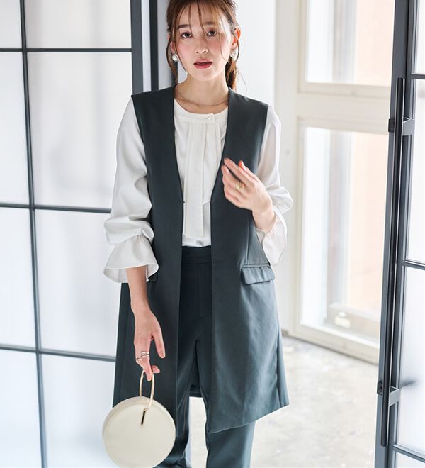 RANAN（ラナン）の「＜２点セット＞ロングジレセットアップ（その他スーツ）」｜詳細画像