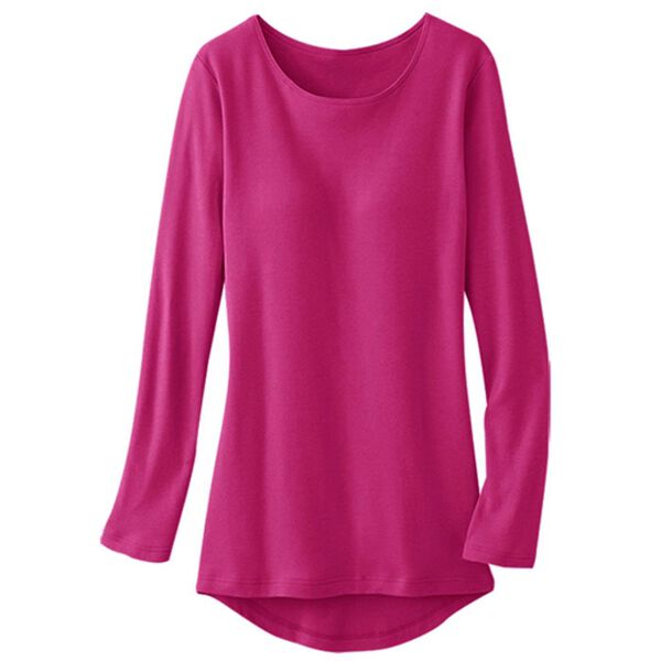 LAVIENNE（ラヴィエンヌ）の「綿１００％吸湿発熱あったかインナー　カップ付（ブラトップ・カップ付きインナー）」｜ローズ