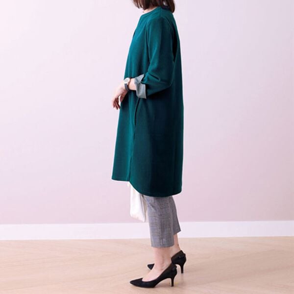 BELLUNA（ベルーナ）の「ボーダージャカードチュニックワンピース（チュニックワンピース）」｜詳細画像