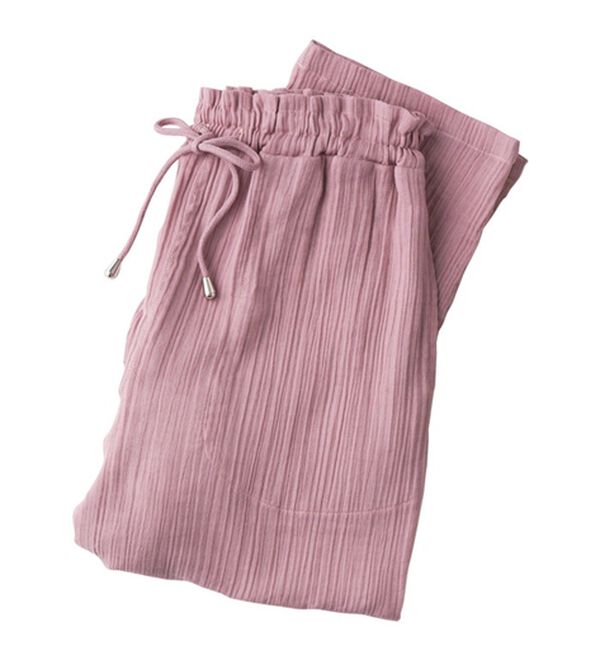 BELLUNA（ベルーナ）の「はき心地抜群！楊柳ダブルガーゼパンツ（その他パンツ）」｜詳細画像