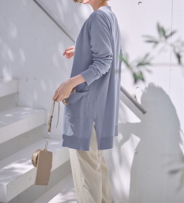 BELLUNA（ベルーナ）の「ヒンヤリ冷感！洗えるロング丈カーディガン（ニットカーディガン）」｜詳細画像