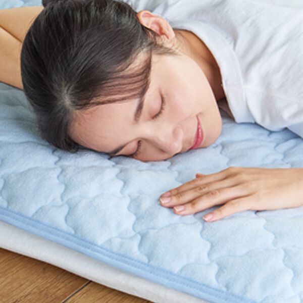 「ＮＥＷ綿１００％ふんわりタオル地敷パッド（敷パッド）」｜詳細画像