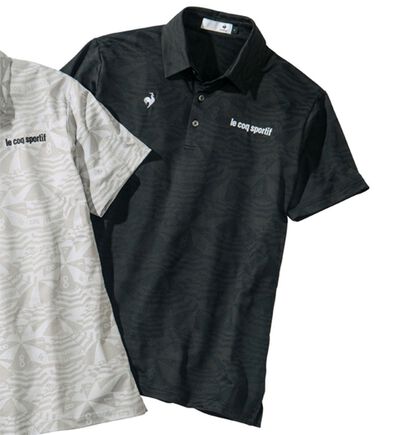 「＜ルコックスポルティフ＞マリンパラソルジャカード半袖シャツ（メンズシャツ）」