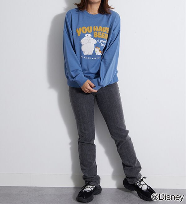 BELLUNA（ベルーナ）の「＜Ｄｉｓｎｅｙ＞【ベイマックス】部分発泡プリント裏毛ゆったりトレーナー（トレーナー・スウェット）」｜詳細画像