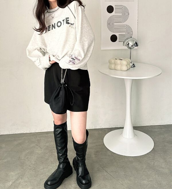 GeeRA（ジーラ）の「ミックスロゴ裏毛スウェット（カットソー）」｜詳細画像