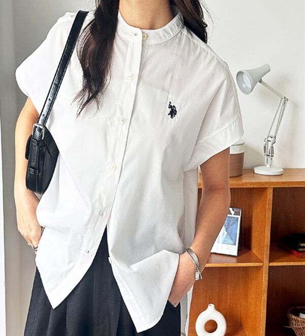 GeeRA（ジーラ）の「【ＵＳ．ＰＯＬＯ．ＡＳＳＮ】フレンチスリーブシャツ（シャツ）」｜詳細画像