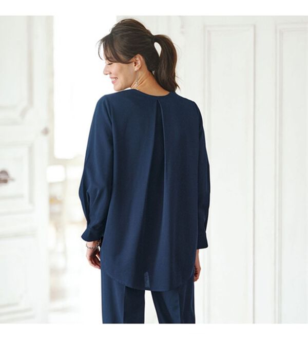 BELLUNA（ベルーナ）の「快適ストレッチ！パール調デザインセットアップ（セットアップ）」｜詳細画像