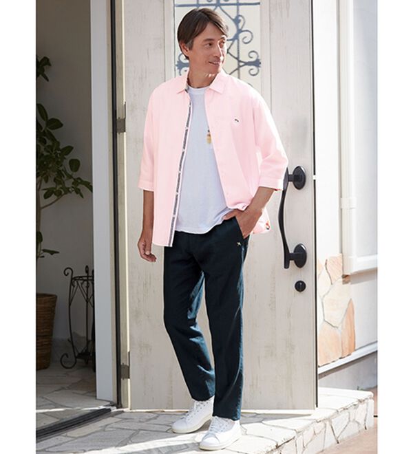 「＜アーノルド　パーマー＞リネンブレンドイージーパンツ（メンズイージーパンツ）」｜詳細画像