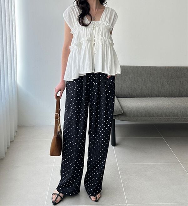 GeeRA（ジーラ）の「【体型カバー】上品なのにラクちんワイドパンツ（フルレングスパンツ）」｜詳細画像