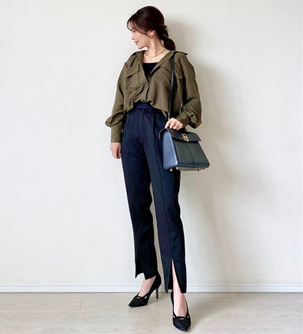 BELLUNA（ベルーナ）の「【低身長さん向け】ポケットデザインゆったりシャツ（シャツ）」｜詳細画像