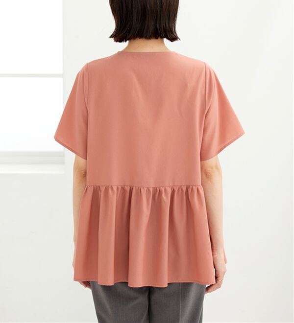 BELLUNA（ベルーナ）の「さらっと軽やか！ペプラムチュニック（チュニック）」｜詳細画像