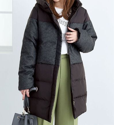 BELLUNA（ベルーナ）の「切替デザインロング丈ダウンコート（ダウンコート・ジャケット・ベスト）」