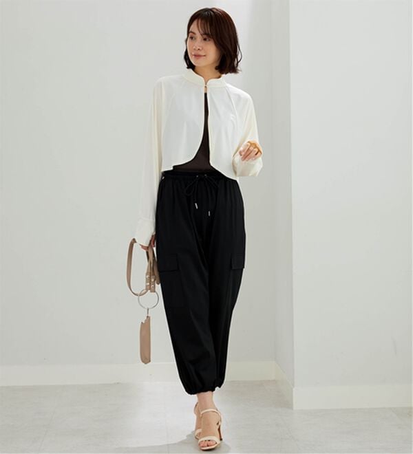 BELLUNA（ベルーナ）の「ヒンヤリ爽快！スタンド衿ボレロ（その他カーディガン）」｜詳細画像