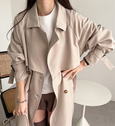 GeeRA（ジーラ）の「『ドラマ着用商品』上品オーバーサイズトレンチコート（ロングコート）」