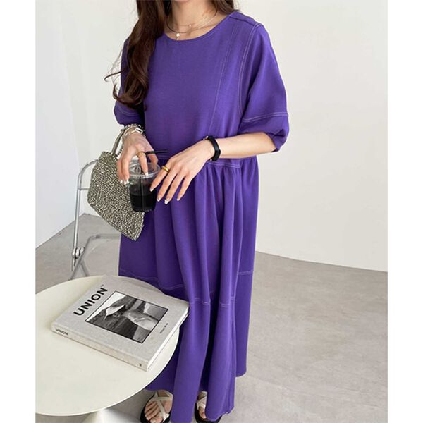 GeeRA（ジーラ）の「前後２ＷＡＹランタンスリーブワンピース（その他ワンピース）」｜詳細画像