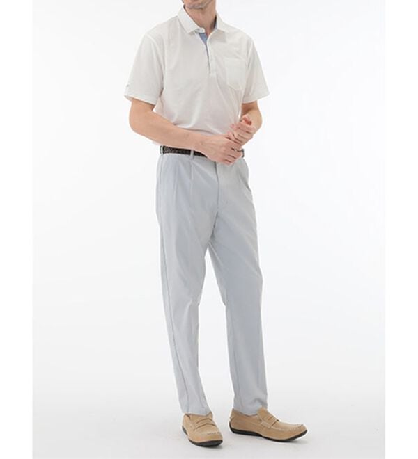 「＜パトリチオ　フランチェスカ＞ラクしてきちんと涼感サッカーポロシャツ（メンズポロシャツ）」｜詳細画像