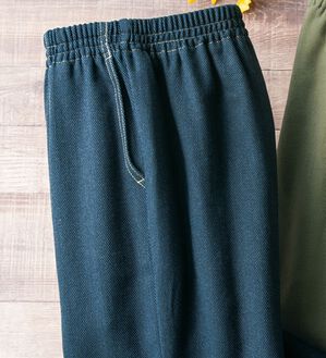 ルフラン（ルフラン）の「日本製肌に優しいあったか楽ラクパンツ（フルレングスパンツ）」｜ネイビー