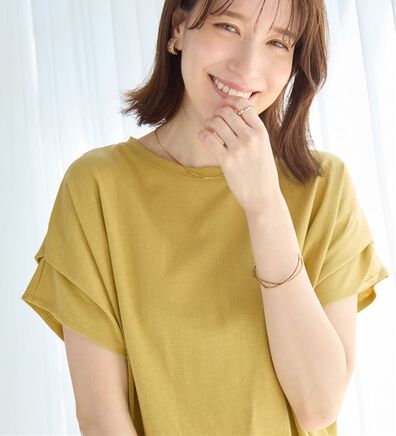 Viola e Viola（ヴィオラ エ ヴィオラ）の「脱普通！すっきり見え大人の上品Ｔシャツ（Tシャツ）」