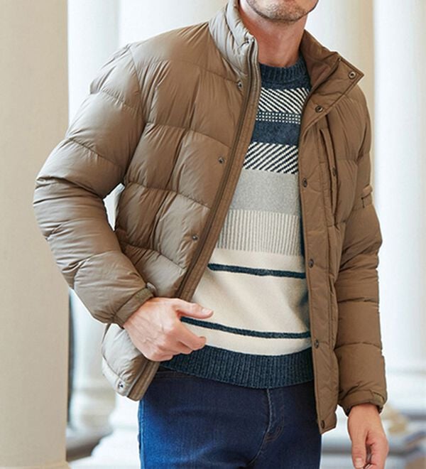 「１枚で主役級華やかモールセーター（メンズニット・セーター）」｜詳細画像