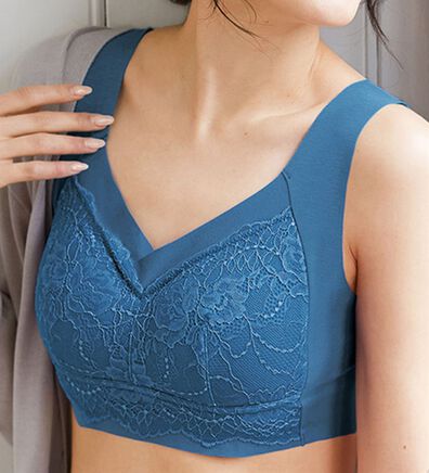 LAVIENNE（ラヴィエンヌ）の「楽なママお外に出れる綿混ブラ・ショーツ（別売）（ノンワイヤーブラ）」