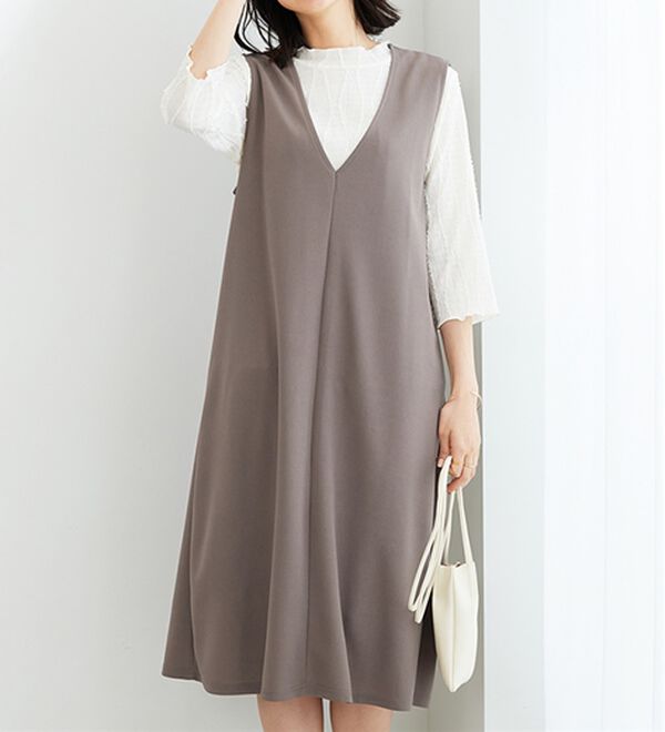 BELLUNA（ベルーナ）の「【2点セット】ジャカードプルオーバー＆ジャンスカセット（アンサンブル）」｜詳細画像