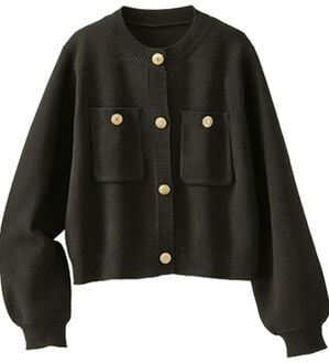 BELLUNA（ベルーナ）の「金ボタンジャケット風ニットカーディガン（ニットカーディガン）」｜詳細画像