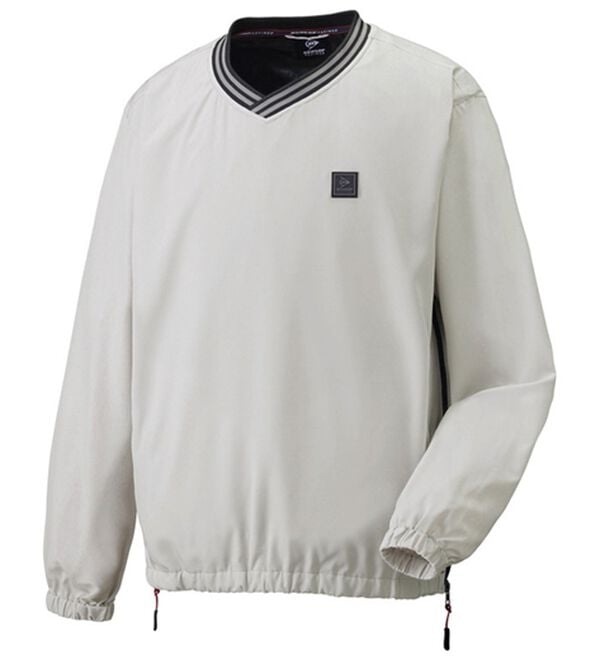 「＜ダンロップ・リファインド＞裏アルミウインドブレーカー（メンズブルゾン）」｜シルバーグレー