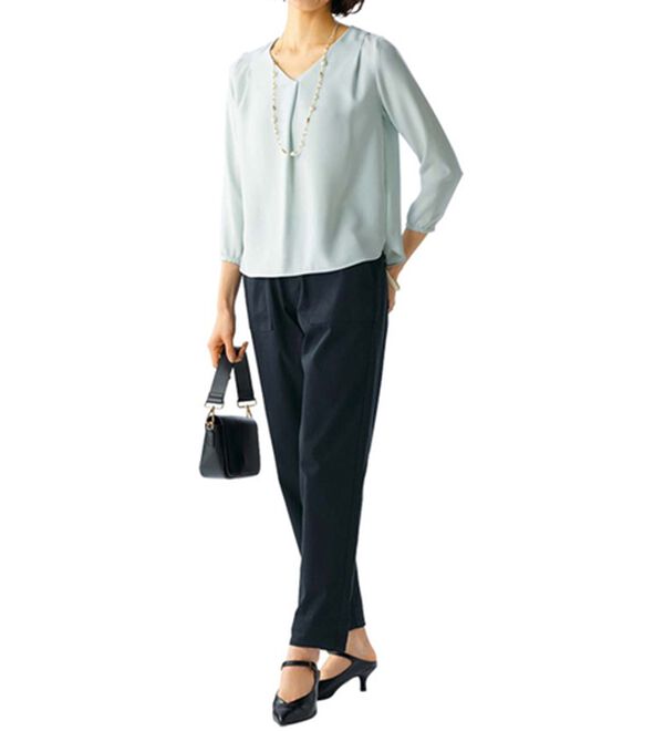 ルフラン（ルフラン）の「【２本組】らくちん＊デイリーパンツ（フルレングスパンツ）」｜詳細画像