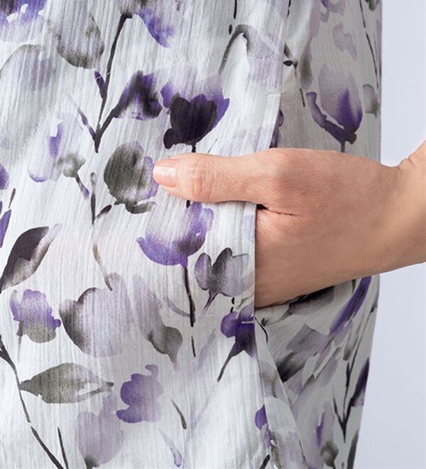 ルフラン（ルフラン）の「【２色組】日本製　花柄ブラウス（ブラウス）」｜詳細画像