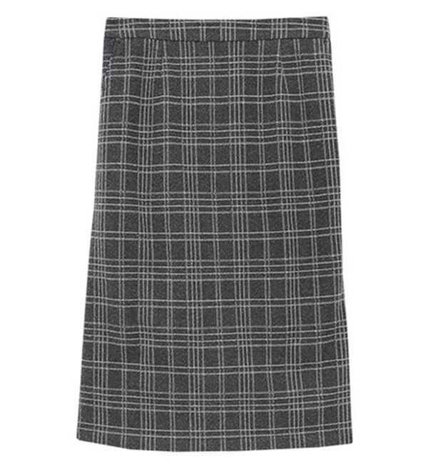 Pierrot（ピエロ）の「丈と柄が選べるカシミヤタッチＩラインスカート（ロングスカート）」｜詳細画像