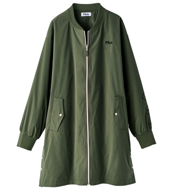 BELLUNA（ベルーナ）の「＜ＦＩＬＡ＞リブ使いはっ水ロングブルゾン（ブルゾン）」｜詳細画像