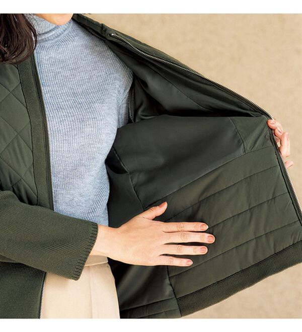 ルフラン（ルフラン）の「車移動にぴったり！異素材ブルゾン（ブルゾン）」｜詳細画像