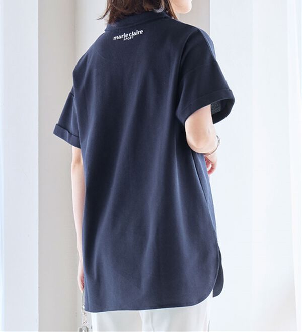 Viola e Viola（ヴィオラ エ ヴィオラ）の「【ｍａｒｉｅ　ｃｌａｉｒｅ　ＳＰＯＲＴ】スキッパーポロチュニック（チュニック）」｜詳細画像