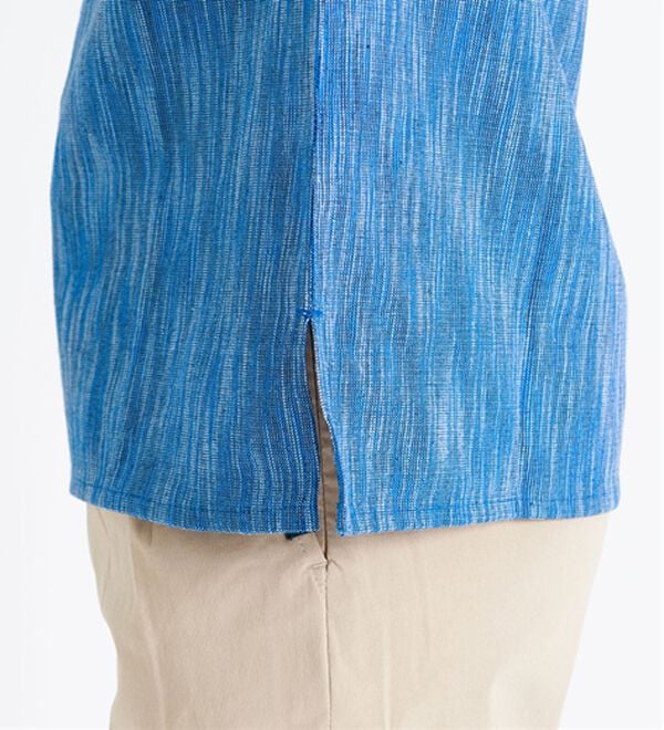 「ざっくり木綿のゆったりリラックスシャツ（メンズシャツ）」｜詳細画像