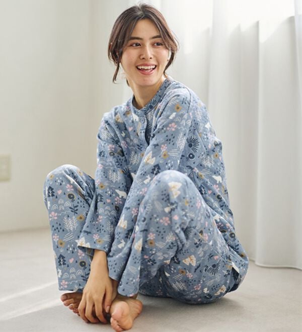 LAVIENNE（ラヴィエンヌ）の「綿入りキルトパジャマ（パジャマ・ルームウェア）」｜詳細画像