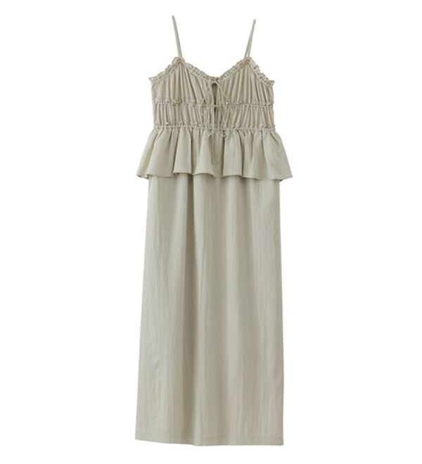 RANAN（ラナン）の「リボンギャザーペプラムナローワンピ（その他ワンピース）」｜詳細画像