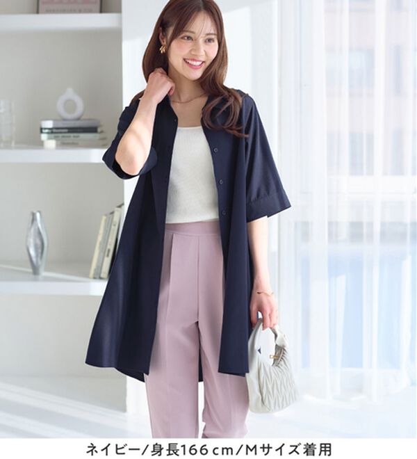 alotta（アロッタ）の「シャツチュニックワンピース（チュニックワンピース）」｜詳細画像