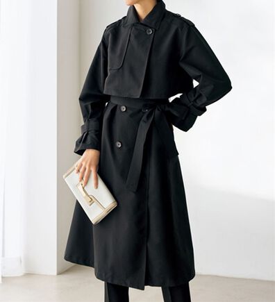 VINNO（ヴィノ）の「３ＷＡＹはっ水トレンチコート（ロングコート）」