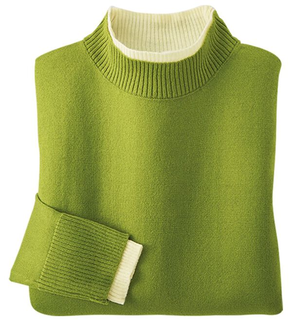 BELLUNA（ベルーナ）の「配色デザイン重ね着風ニットセーター（ニット・セーター）」｜詳細画像