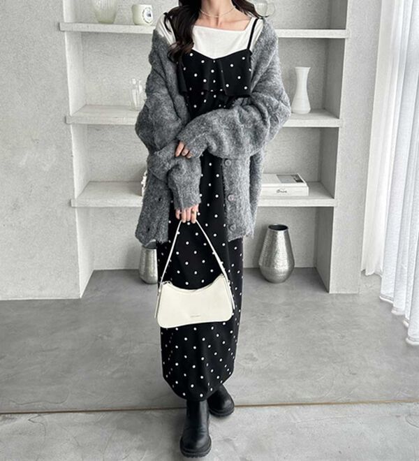 GeeRA（ジーラ）の「フリルキャミワンピース（カットソーワンピース）」｜詳細画像