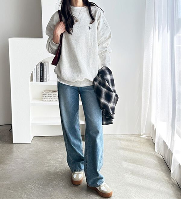 GeeRA（ジーラ）の「【U.S. POLO ASSN.】表ピーチ裏起毛スウェット（トレーナー・スウェット）」｜詳細画像