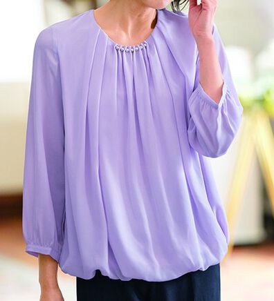 BELLUNA（ベルーナ）の「＜セレモニースタイル＞パール使いブラウス（ブラウス）」