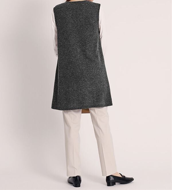 BELLUNA（ベルーナ）の「杢調素材ポケットデザインジャンパードレス（ジャンパースカート）」｜詳細画像