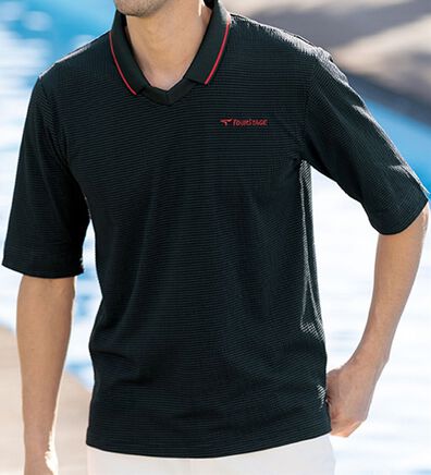 「【２枚組】＜ツアーステージ＞ストレッチサッカーリゾートポロ（メンズポロシャツ）」